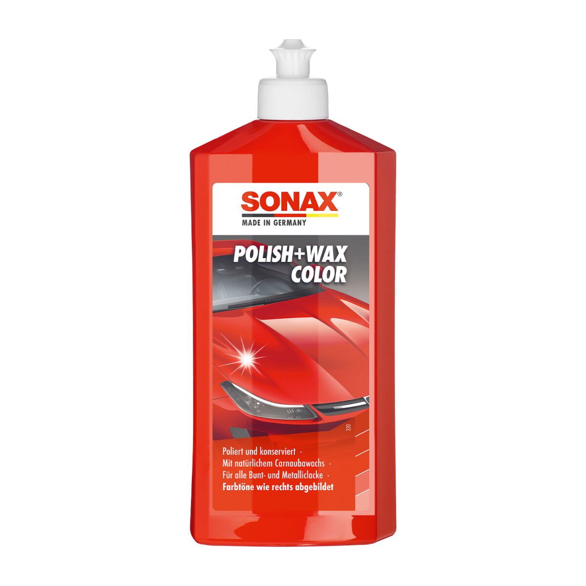 SONAX Polish Wax Color Farbpolitur 500ml rot