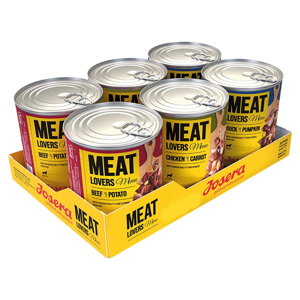 Josera Meat Lovers Menu Mixpaket 6x800g kaufen bei ZooRoyal