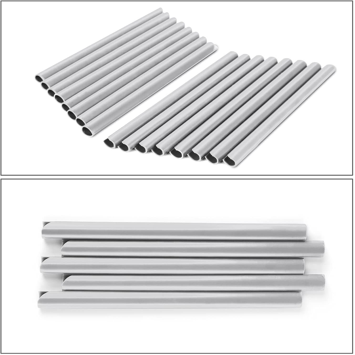 Sekey Sichtschutzstreifen 25x Befestigungsclips Sichtschutzstreifen Doppelstabmatten Zaun, Klemmschienen für PVC Sichtschutzfolie Sichtschutz Windschutz