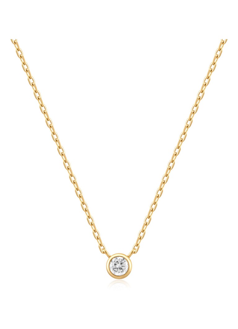 Colier Solitaire Placat cu Aur Ania Haie M