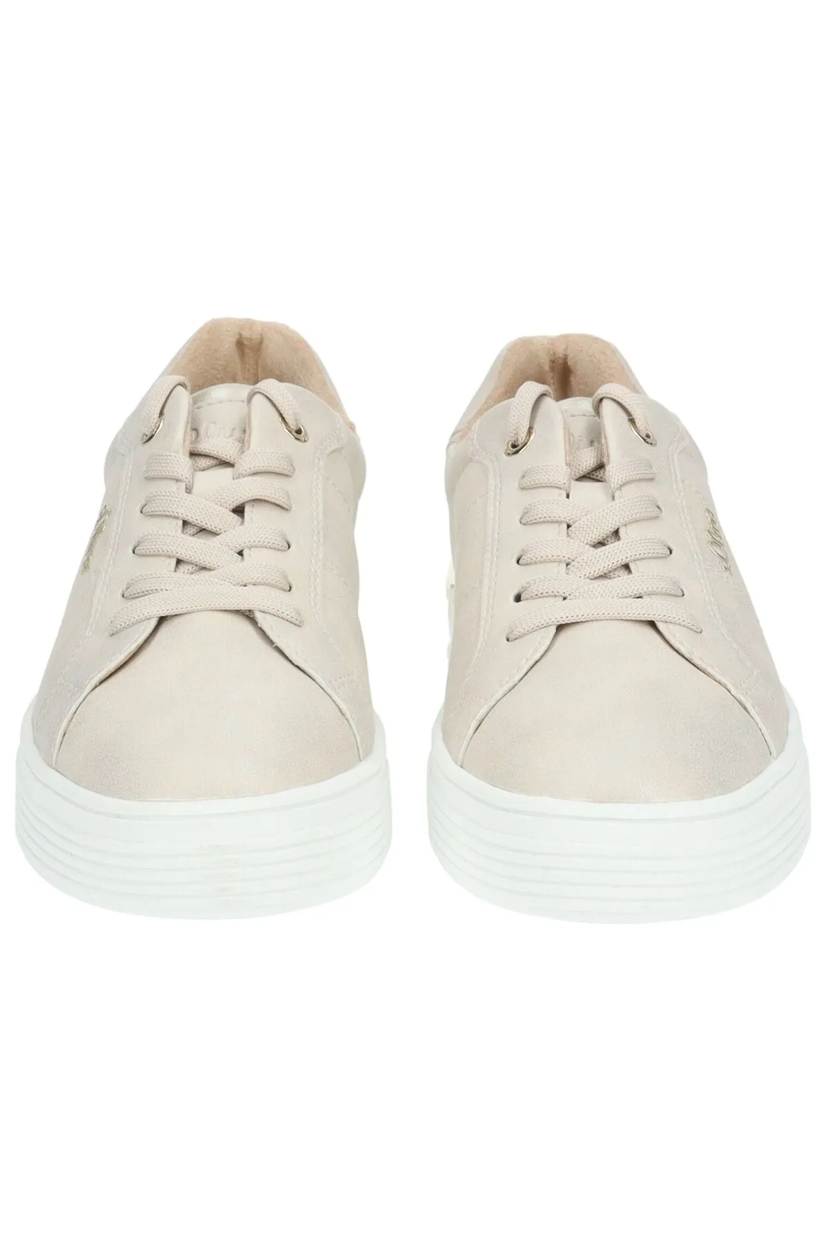 s.Oliver  Sneaker - Beige - Flacher Absatz