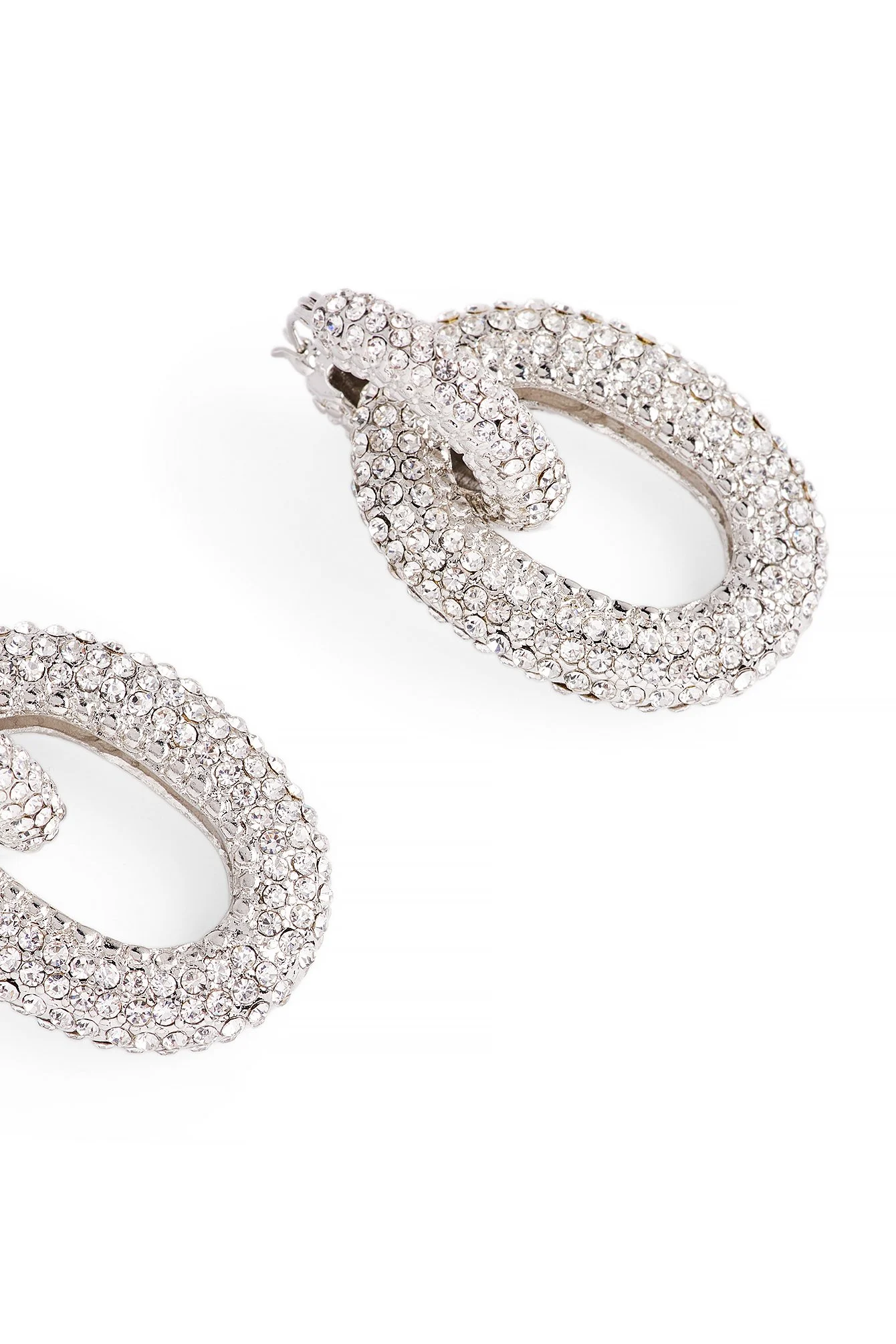Ohrringe mit Strass-Ringen