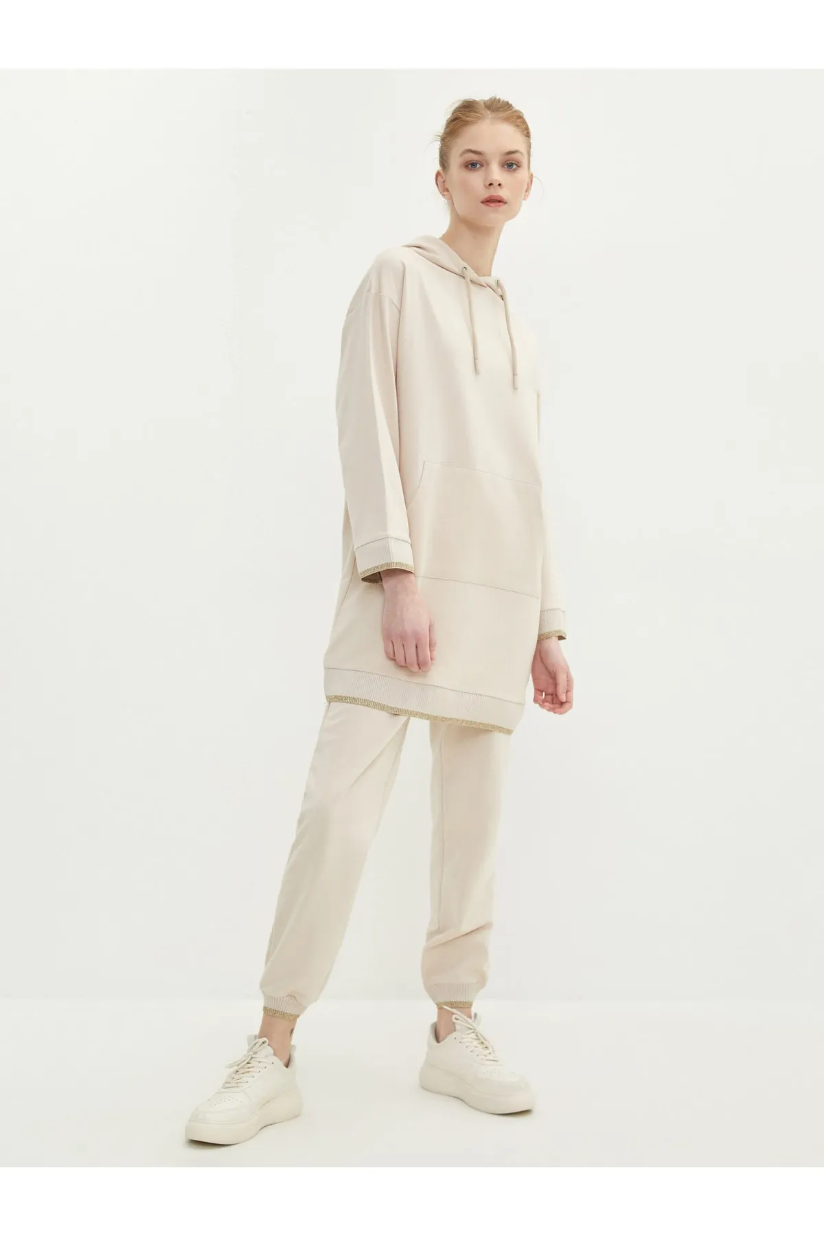 LC Waikiki  Einfarbige Jogger-Jogginghose für Damen mit elastischem Bund