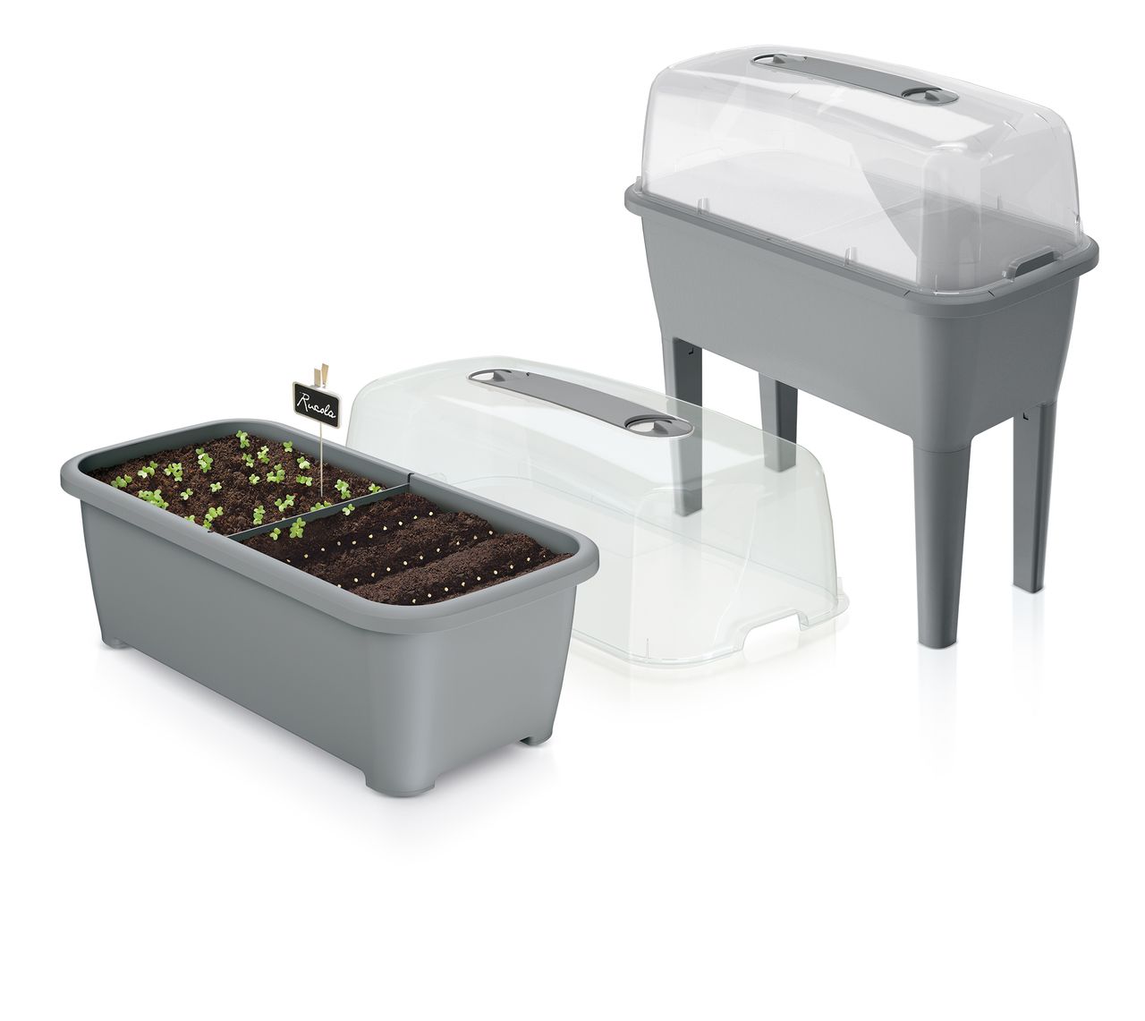 Protanic Garden 2 in 1 Hochbeet-Gewächshaus 77 x 38,7 x 82 cm