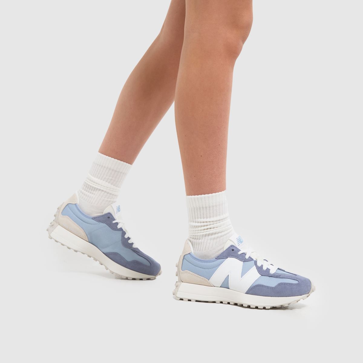 New Balance 327 sportcipő fehér és kék színben
