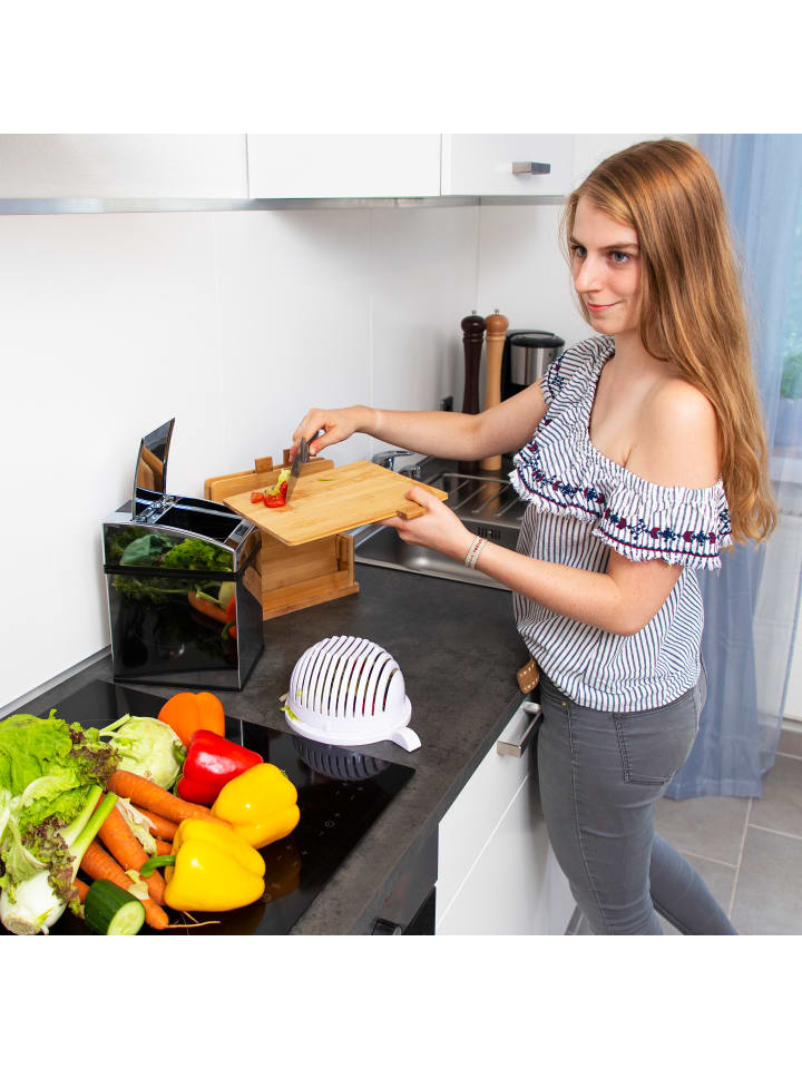 relaxdays Sensor Mülleimer in Silber - 7 l günstig kaufen onesize