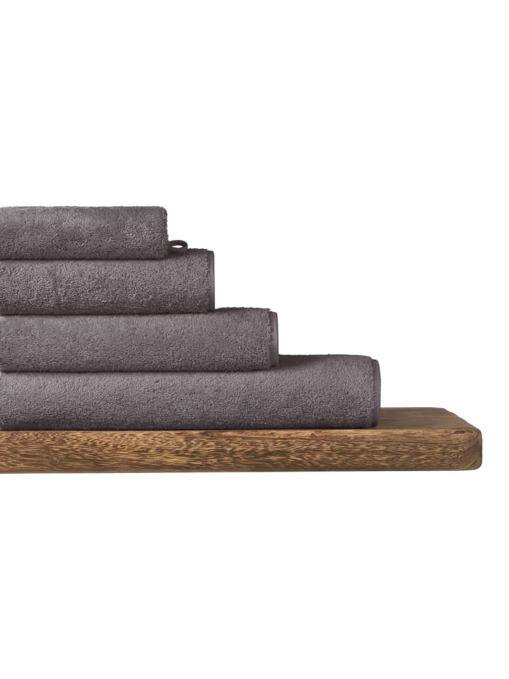 Schiesser Duschtuch Milano im 2er Set in Dunkelgrau günstig kaufen onesize