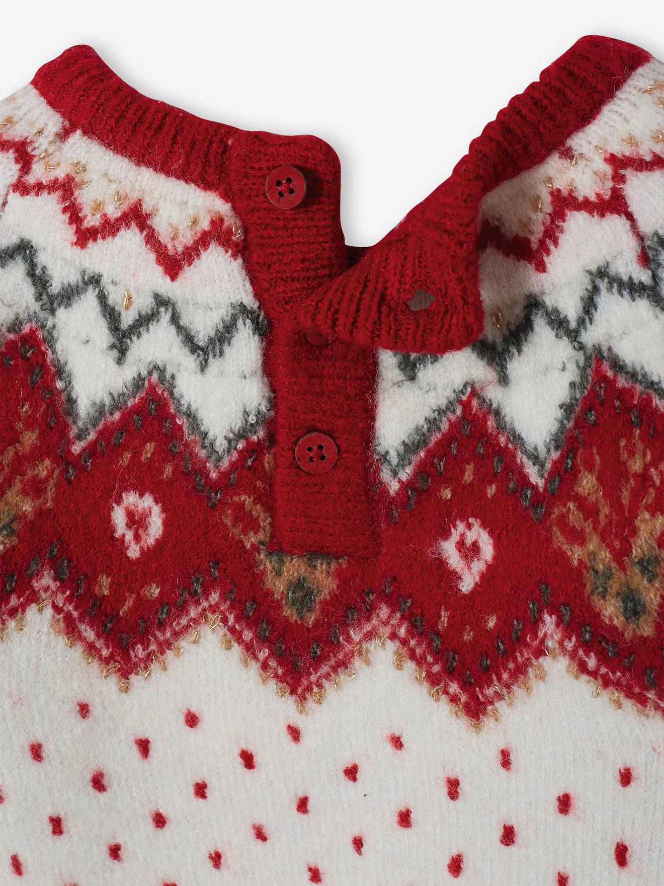 Pull de Noël bébé écru