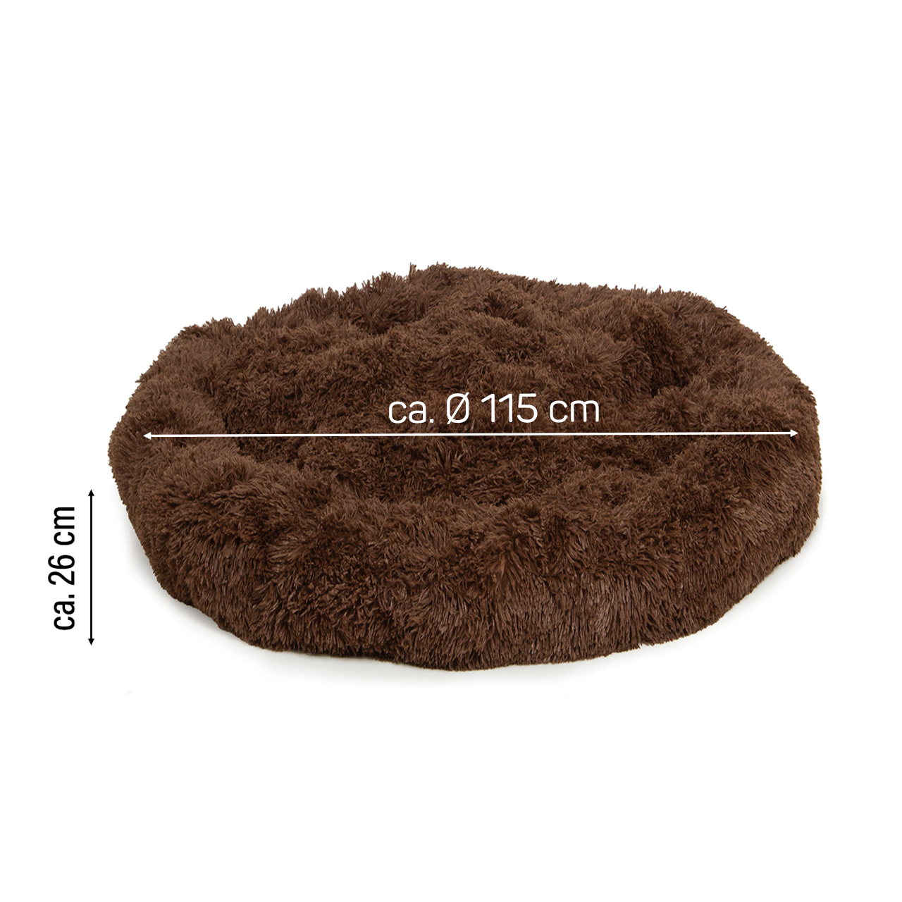 Wallace & Jones Hundebetten Wallace & Jones Plüschmatte Sarnia XL braun