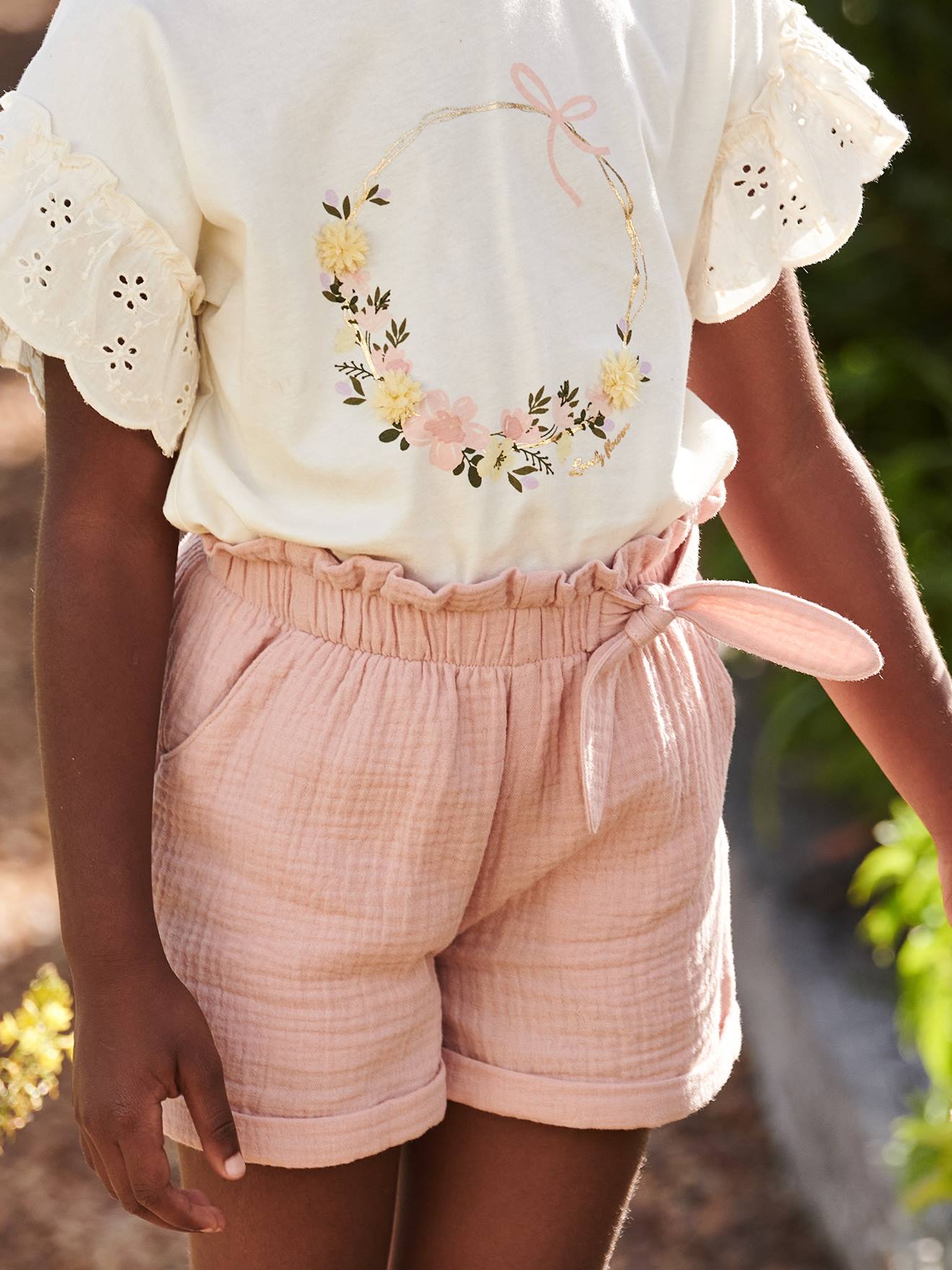 Short en gaze de coton style 