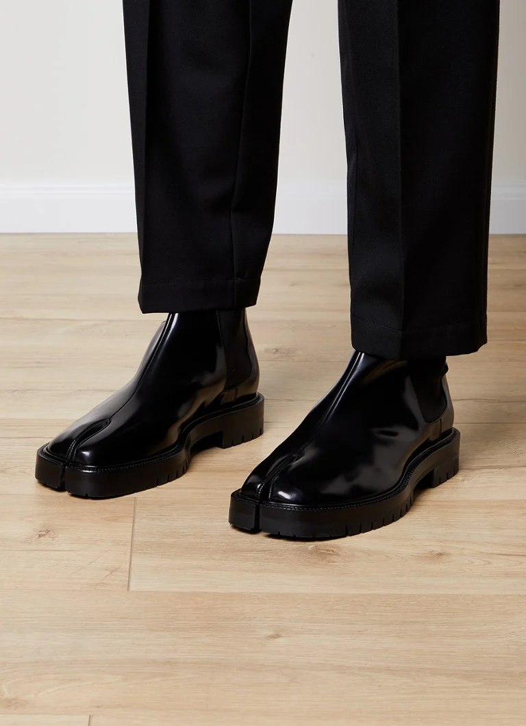 Stivaletti Chelsea Tabi di Maison Margiela in pelle di vitello