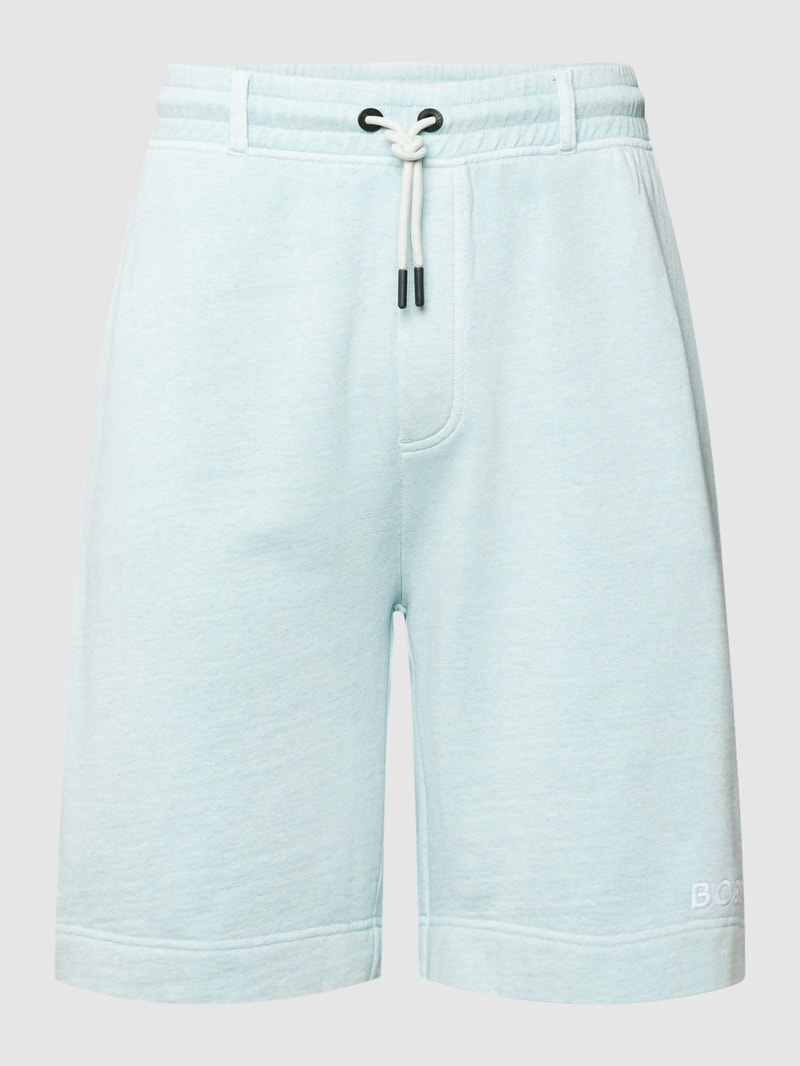 Shorts mit Label-Stitching Modell 'Neon' in mint