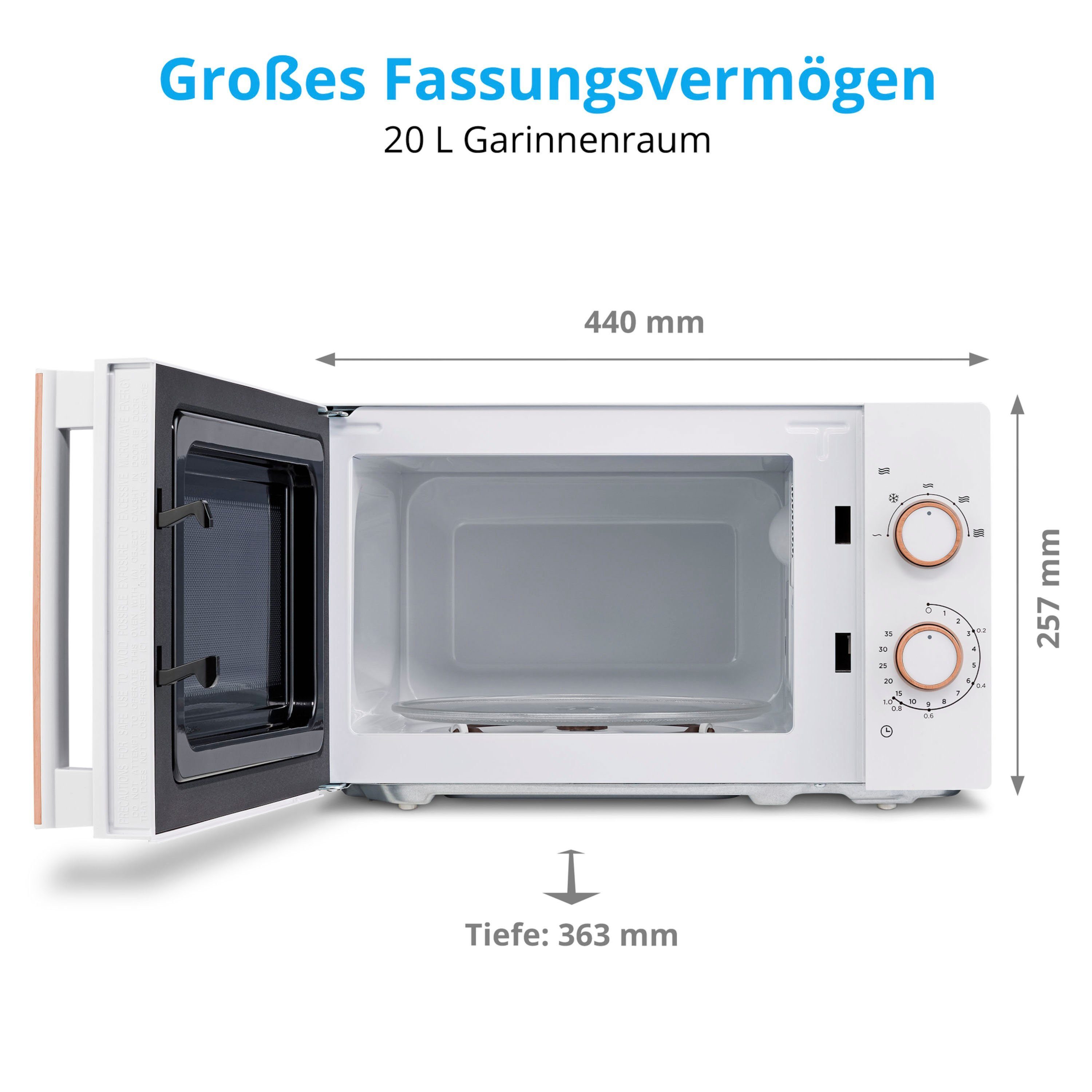Medion® Mikrowelle MD 10596, Mikrowelle, 20 l
