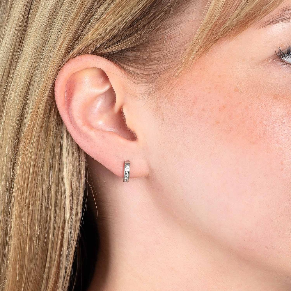 Leonardo Créoles Acier inoxydable Boucles d'oreilles