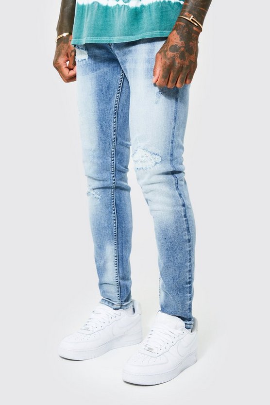 Skinny Stretch Jeans mit Rissen