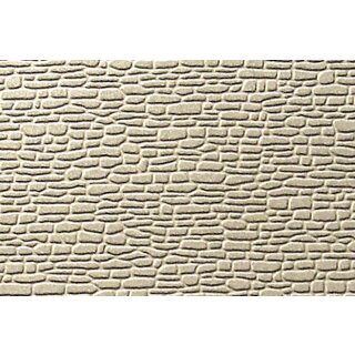 Bruchsteinmauer H0/TT, beidseitig geprägt 50x25 cm, 2 Stück