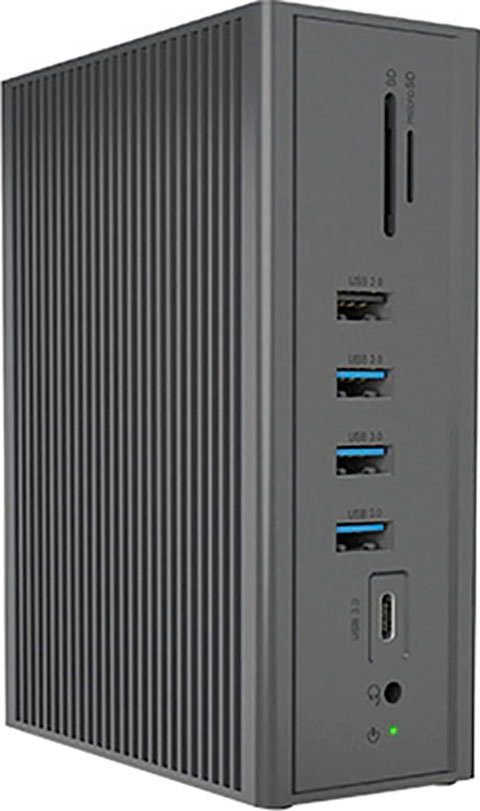 ICY BOX Laptop-Dockingstation ICY BOX 14-in-1 Notebook/PC Dock USB Type-C & Type-A, inkl. 2x HDMI, 1x VGA