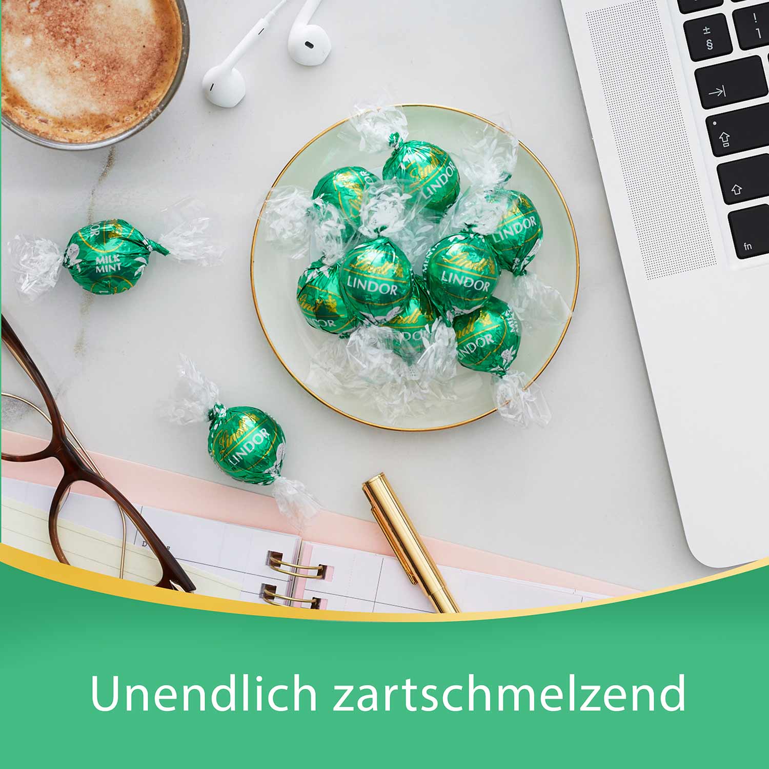 Lindt Lindor Kugeln Vollmilch Minze 1kg