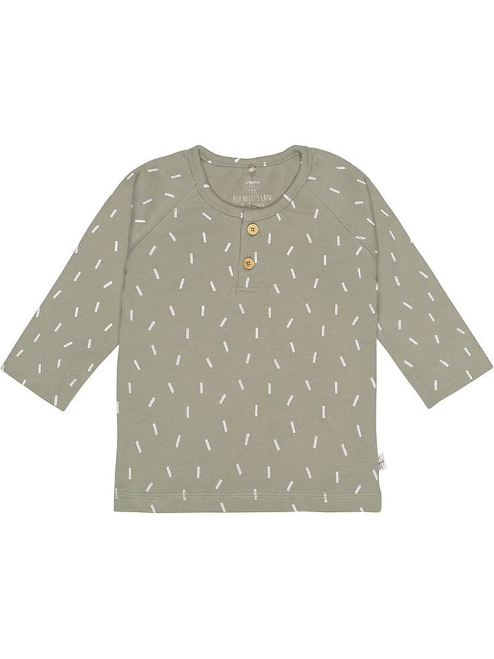 Lässig Longsleeve in Khaki günstig kaufen