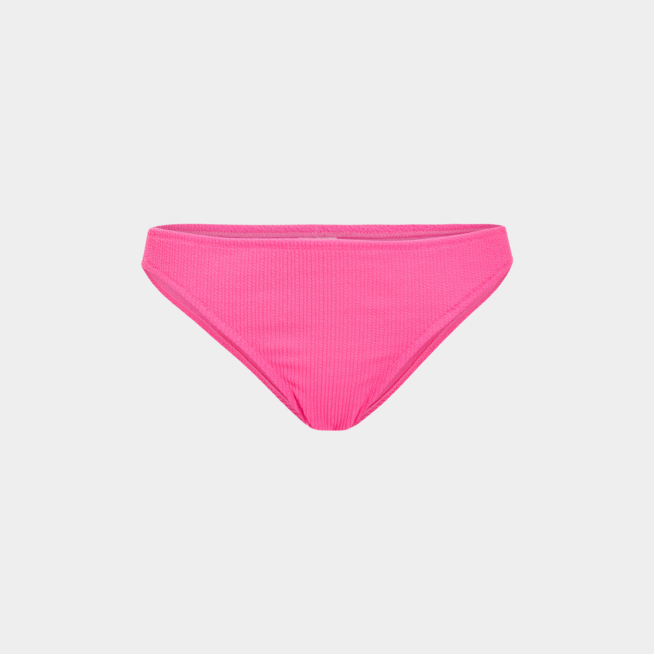 Culotte bas de maillot de bain texturé rose fushia femme | La Halle
