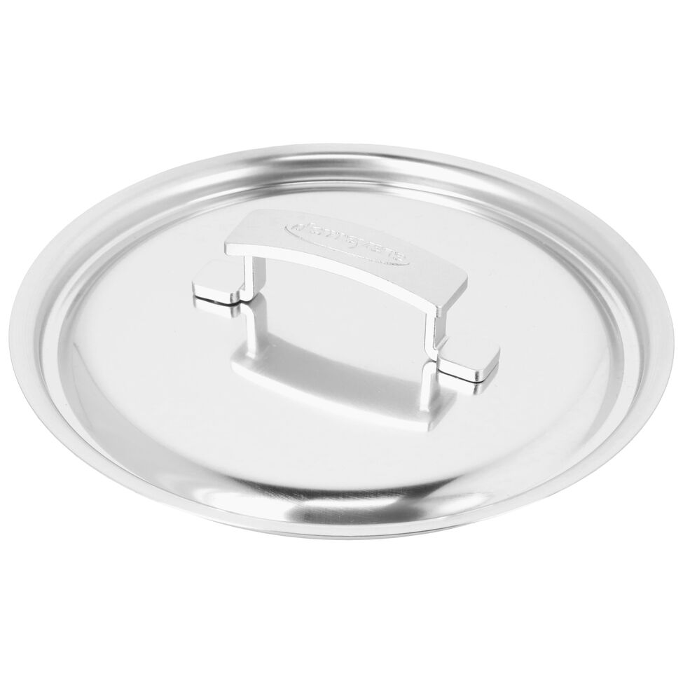 Stieltopf mit Deckel 22 cm, 18/10 Edelstahl, Silber