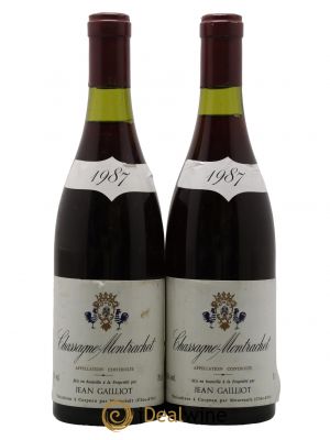 Chassagne-Montrachet Jean Gaillot 1987 - Lot de 2 Bouteilles