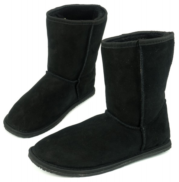 ZeaZoo |a ~ Winter-Boot Dingo mit Fell ~ Schwarz