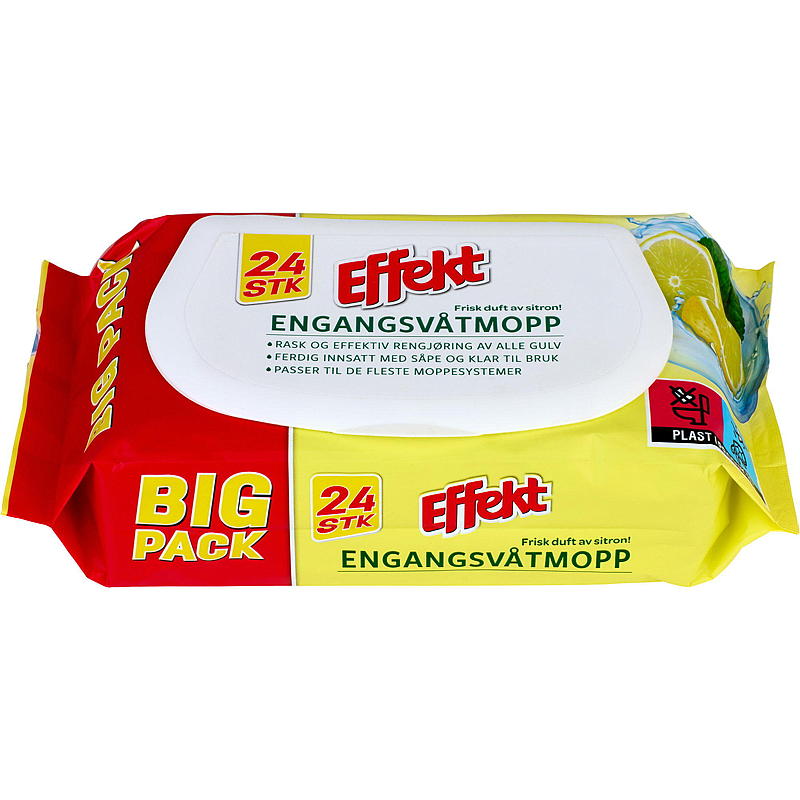 Effekt Engangsmopp 24-pk m/sitronduft Effekt