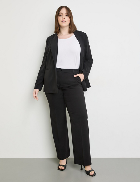 Klassischer Blazer mit Paspeltaschen