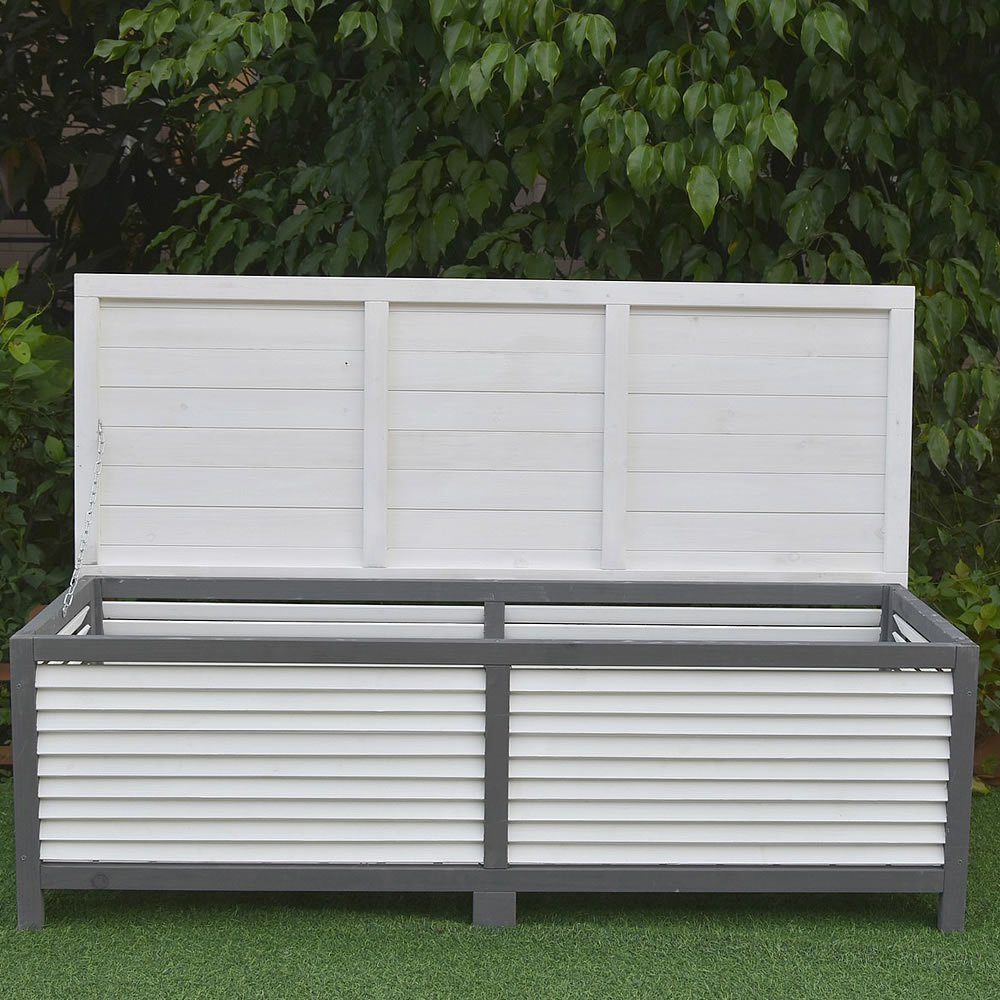 Mucola Auflagenbox Kissenbox Gartentruhe Gartenbox Auflagentruhe, mit Deckel