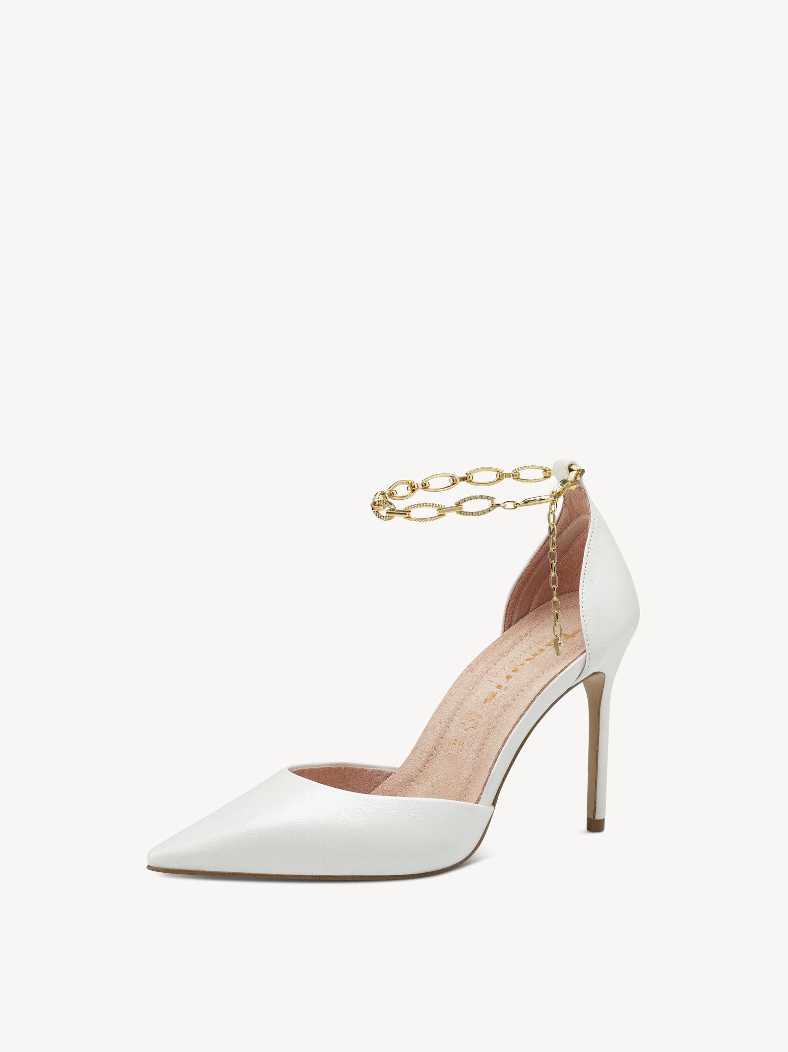 Escarpin en cuir - blanc