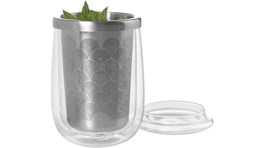 AdHoc Teeglas mit Teefilter FUSION GLASS 0,4 l