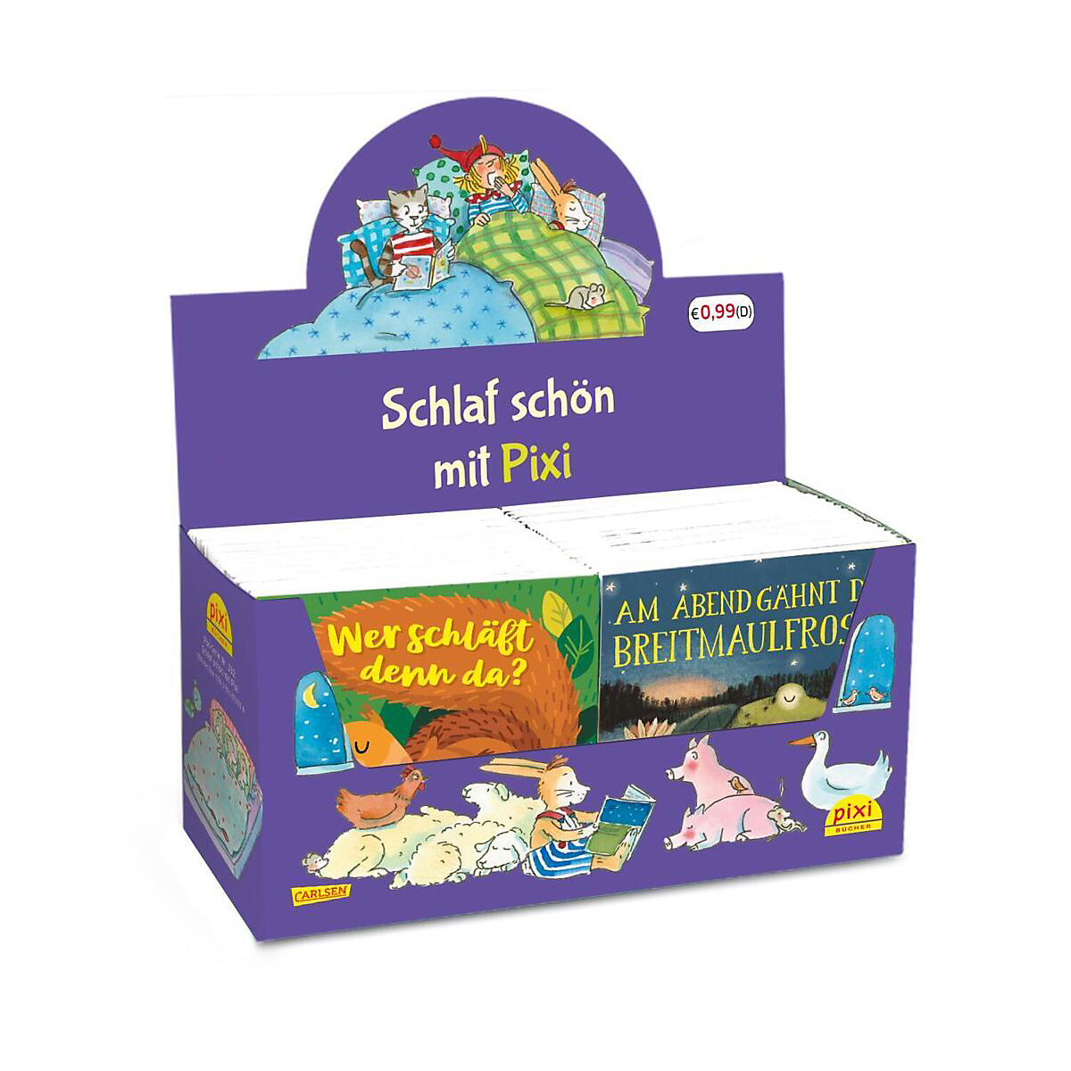 Pixi-Box 292: Schlaf schön mit Pixi (8x8 Exemplare), m. 8 Buch, 56 Teile