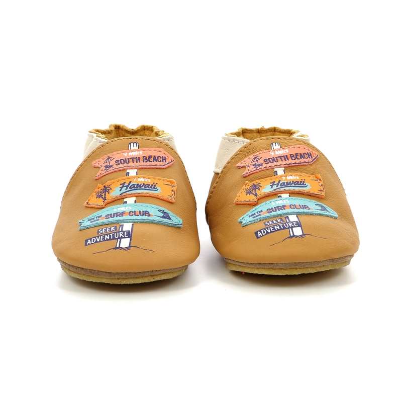 Chaussons cuir tannage vegetal Seek Advent Crp