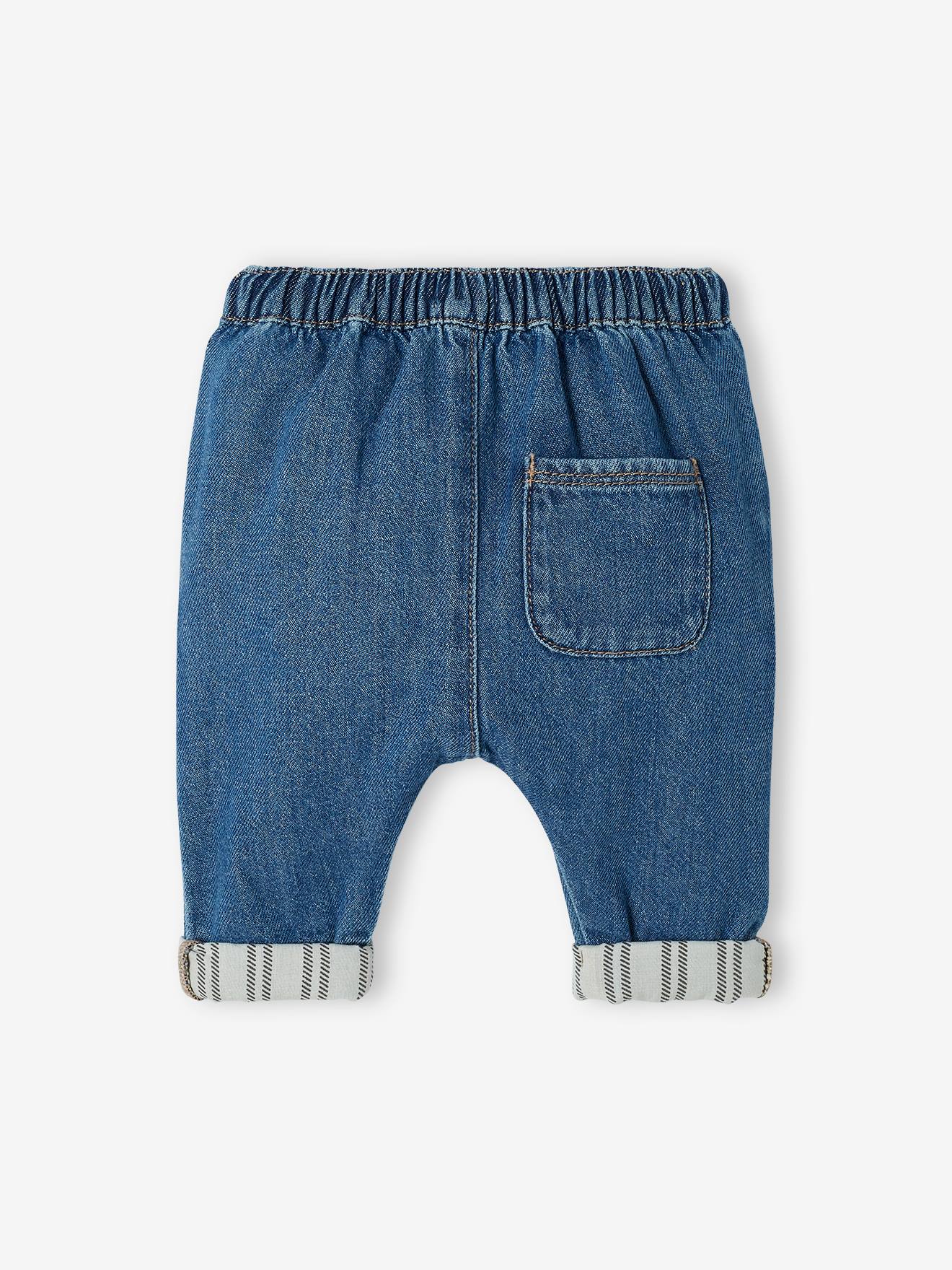 Pantalon bébé en denim denim brut