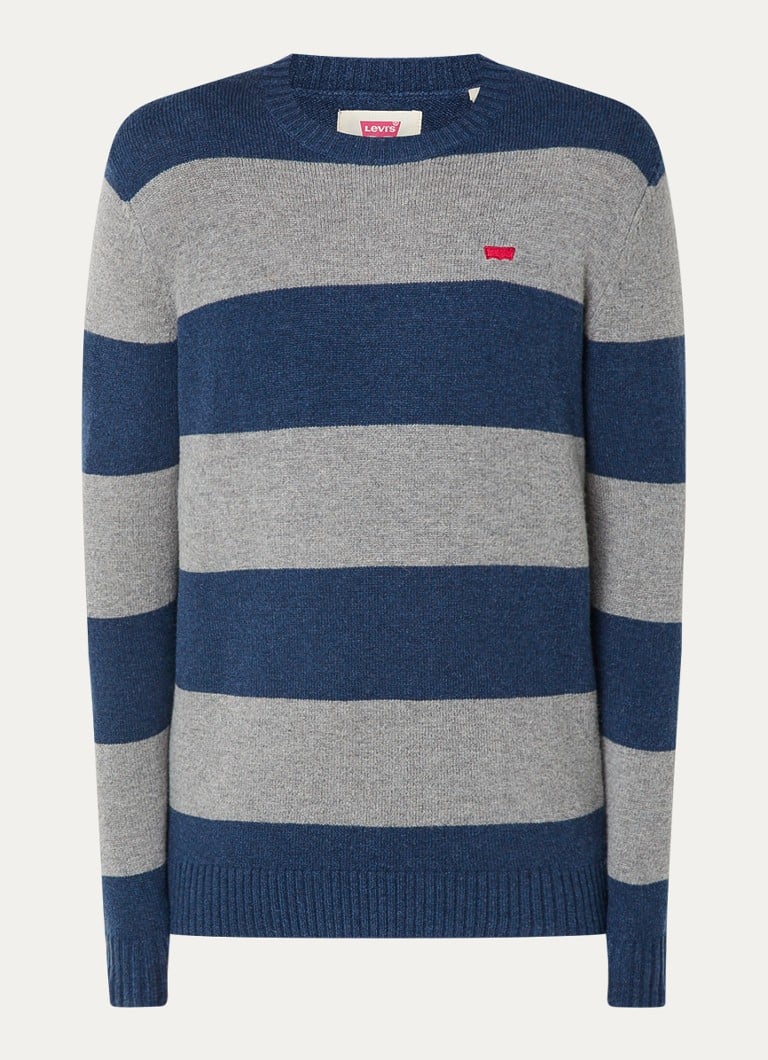 Levi's Fine-knit wool blend pullover with stripe print