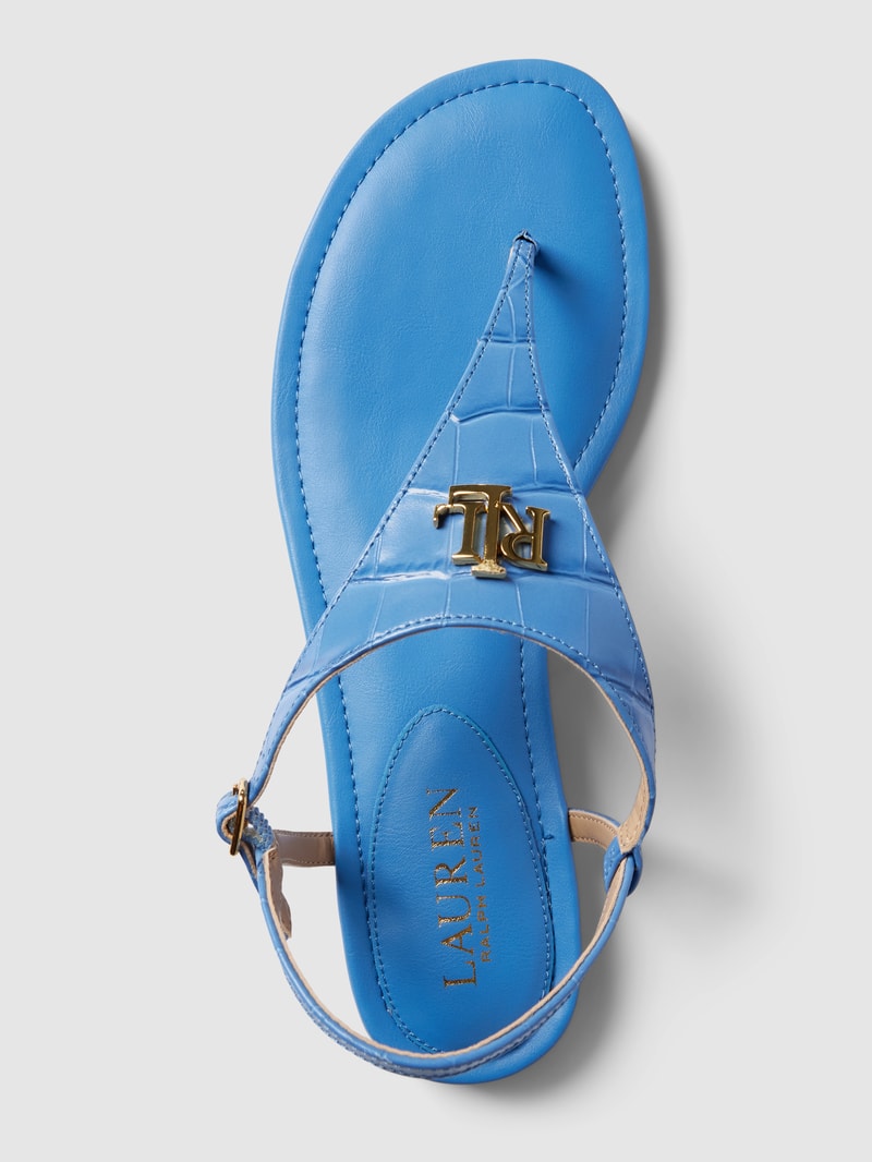 Sandalen mit Label-Details Modell 'ELLINGTON' in royalblau