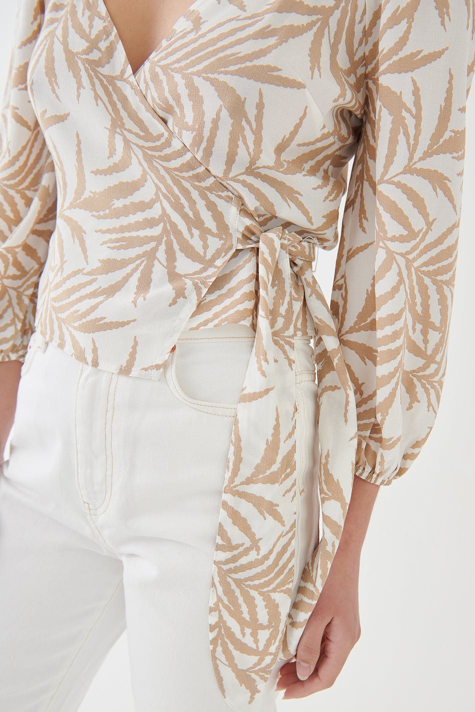 Beata wrap top