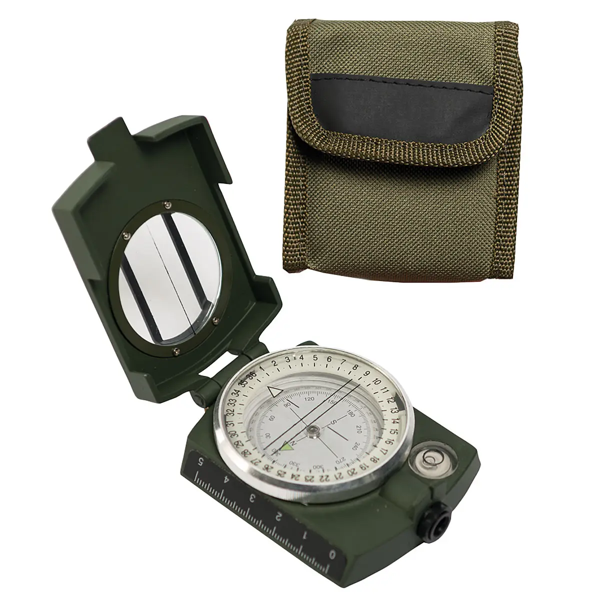 Armeekompass mit Etui