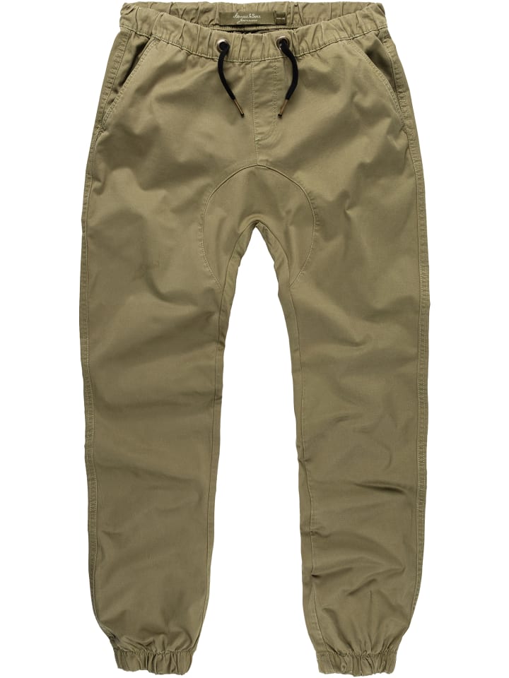 Amaci&Sons Basic Jogger-Chino NEW JERSEY in Olive günstig kaufen
