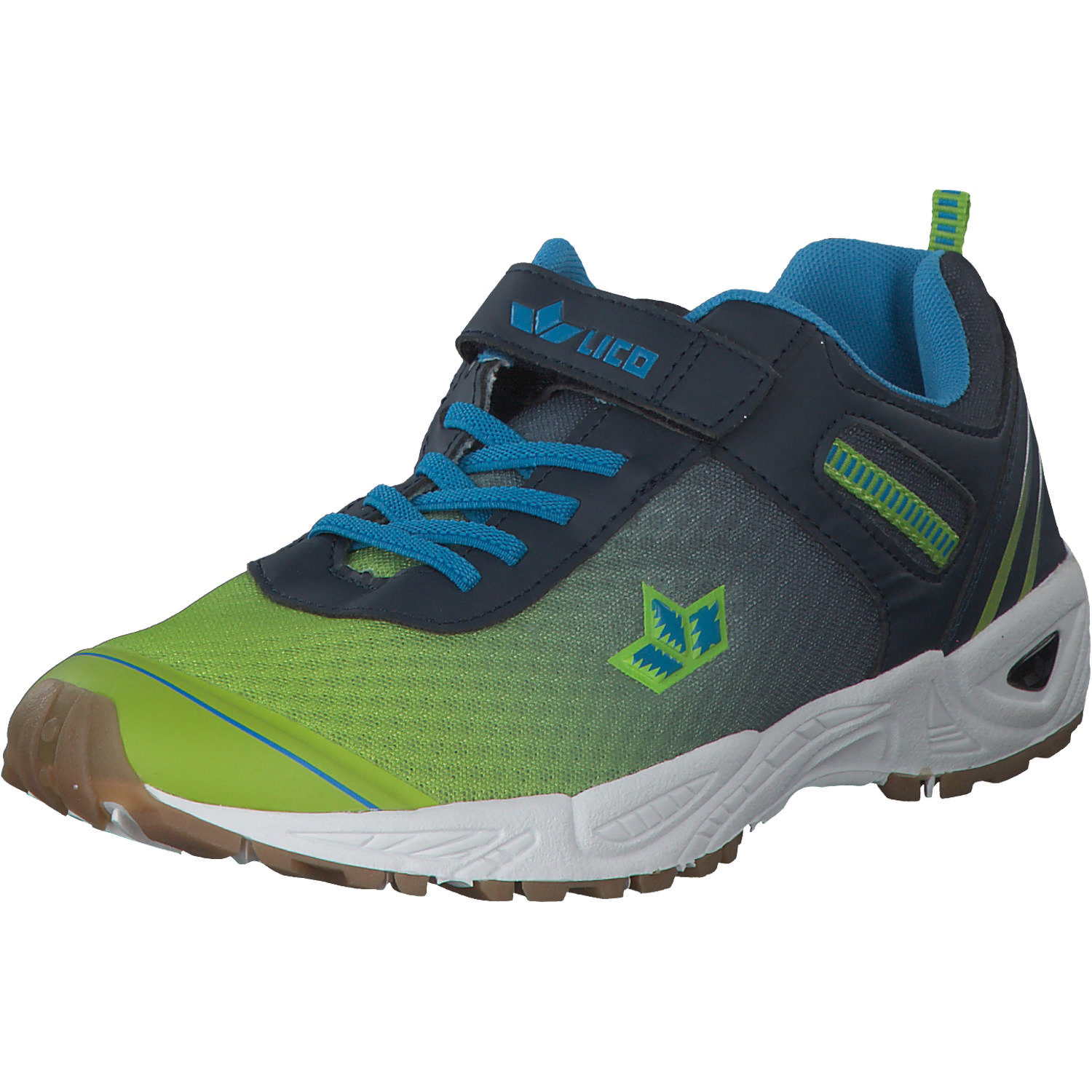 Geka Barney VS M, Sneakers Low, Kinder, lemon/marine/blau
