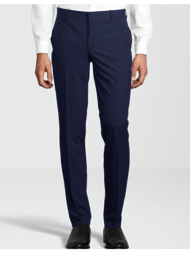 Steffen Klein Anzug Slim-Fit in blau günstig kaufen