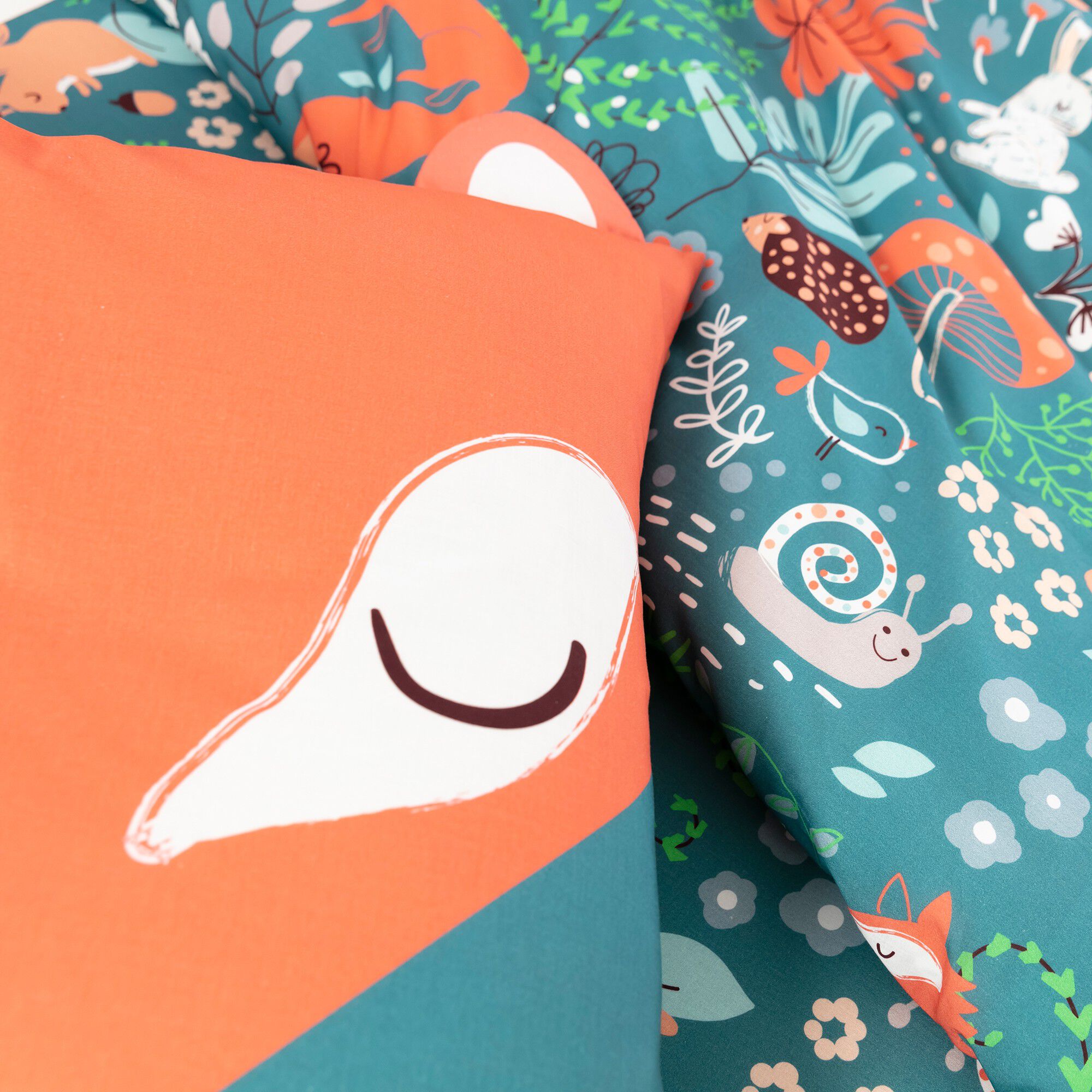 Linge de lit enfant imprimé Champy en coton biologique, éco-responsable