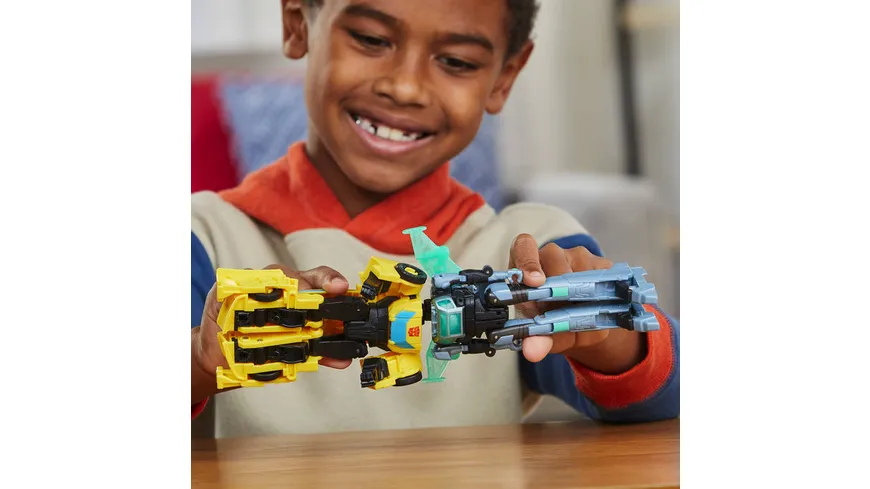 Hasbro - Transformers EarthSpark Cyber-Combiner Bumblebee und Mo Malto