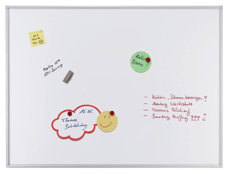 FRANKEN ECO Whiteboard SC4107 Wandmontiert Magnetisch Lackierter Stahl 180 x 90 cm