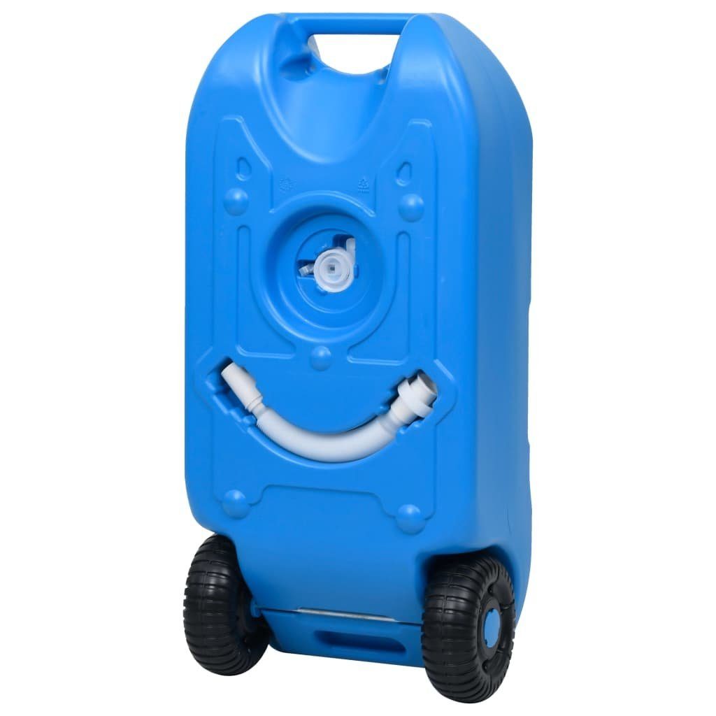 vidaXL Campingtoilette Camping-Wassertank mit Rollen 40 L Blau