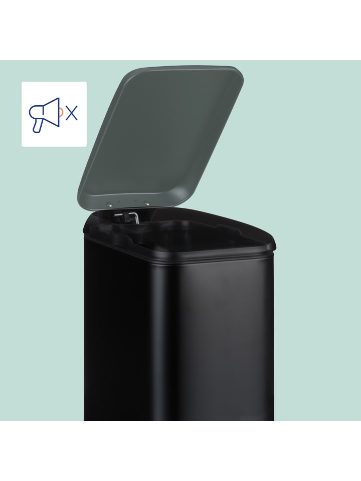 relaxdays Mülleimer Bad in Schwarz - 5 l günstig kaufen onesize