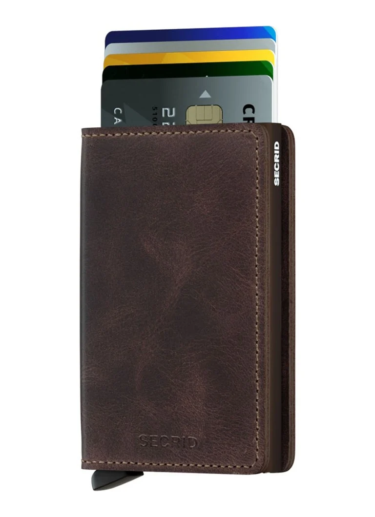 Portafoglio sottile Secrid con porta carte in pelle