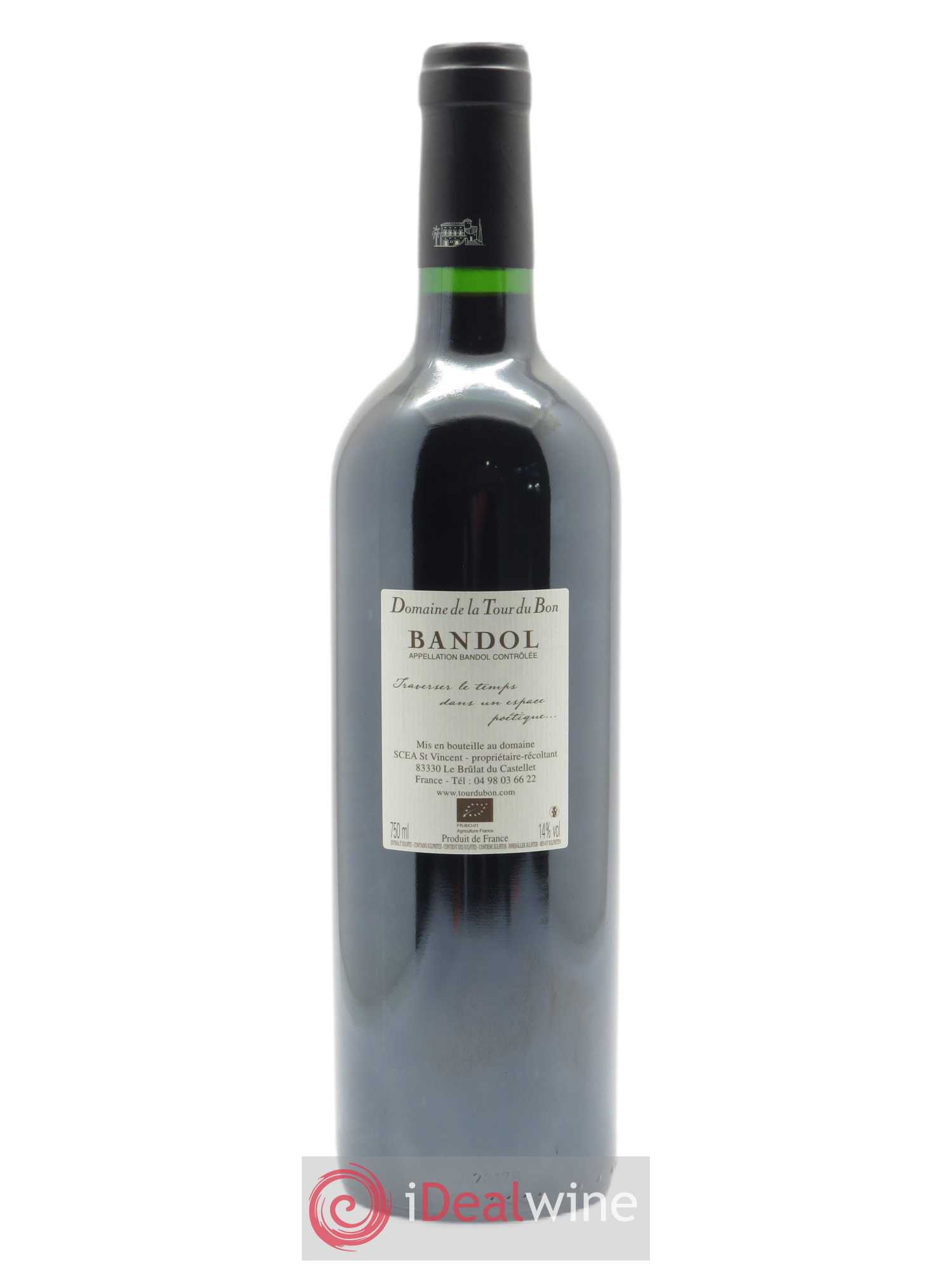 Bandol La Tour du Bon Saint Ferréol Agnès Henry  2018 - Lot de 1 Bouteille