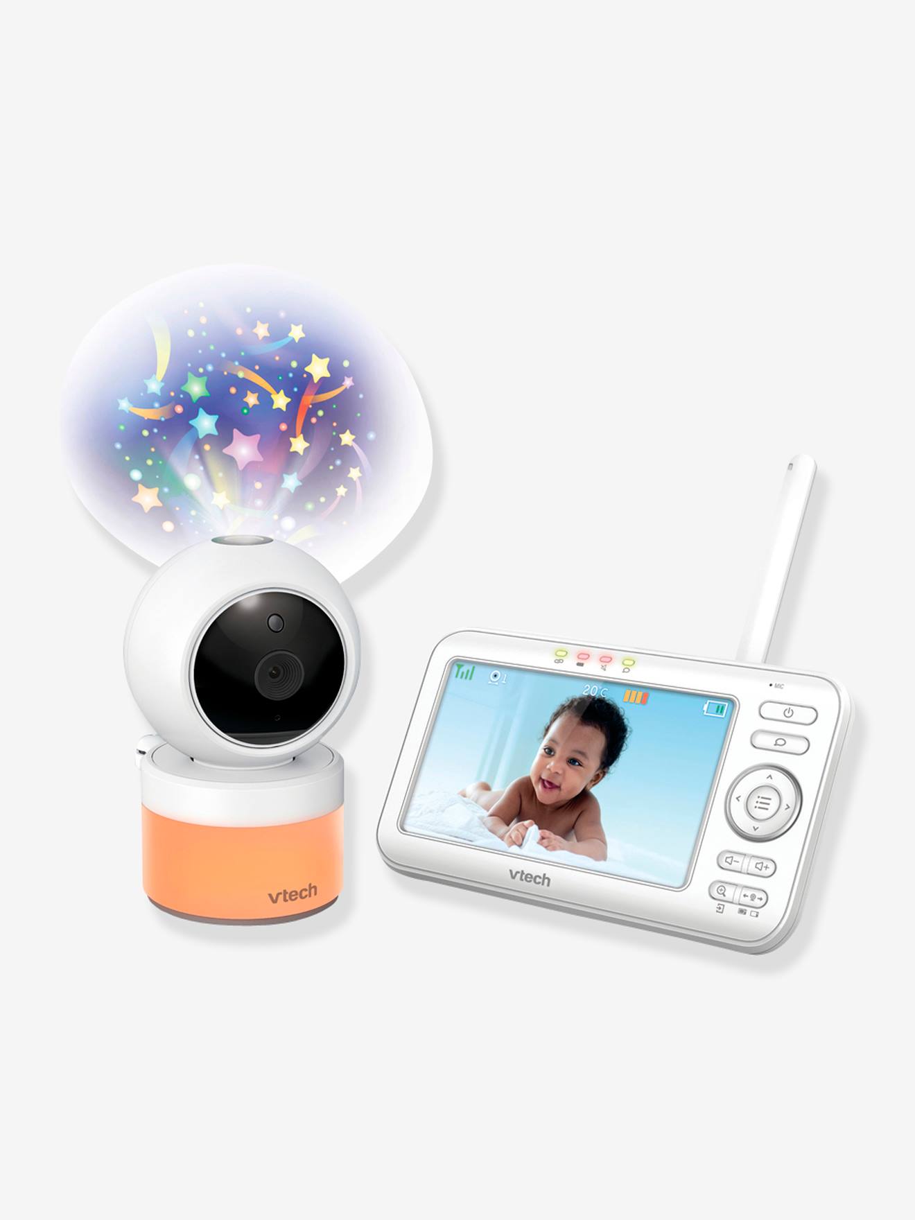 Babyphone vidéo Safe & Sound Light Show BM5463 VTECH blanc